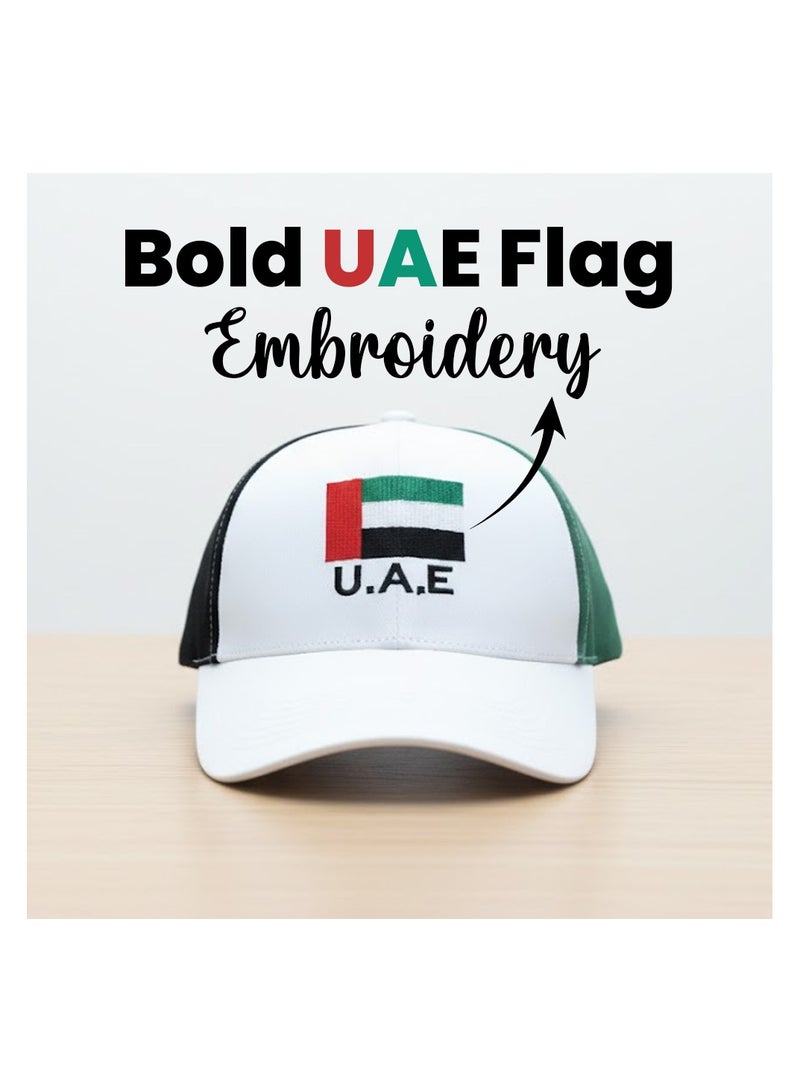UAE Cap 100% Cotton Baseball Cap with Premium Embroidery - Image 3