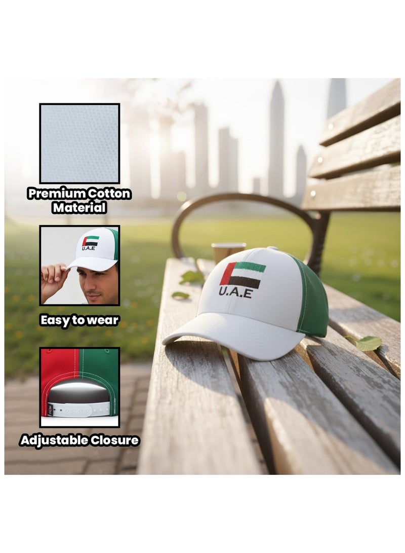 UAE Cap 100% Cotton Baseball Cap with Premium Embroidery - Image 5