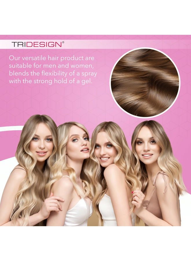 TRIDESIGN TRI Design Aerogel Hairspray - Strong Hold Hair Finishing Spray for Volumizing & Control, Flexible Styling for All Hair Types, Non-Sticky and Scented - For Women and Men - Pack of 1 (10.5 Oz) - Image 4