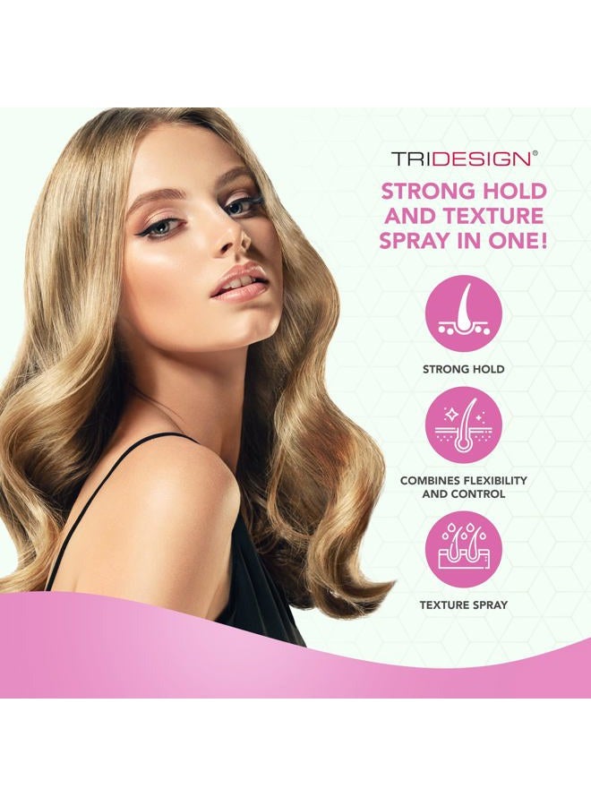 TRIDESIGN TRI Design Aerogel Hairspray - Strong Hold Hair Finishing Spray for Volumizing & Control, Flexible Styling for All Hair Types, Non-Sticky and Scented - For Women and Men - Pack of 1 (10.5 Oz) - Image 3