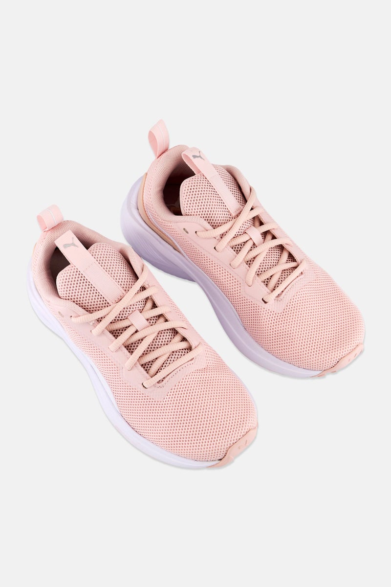 PUMA Kids Girl Fire Runner Profoam Lace Up Running Shoes, Light Pink - Image 4