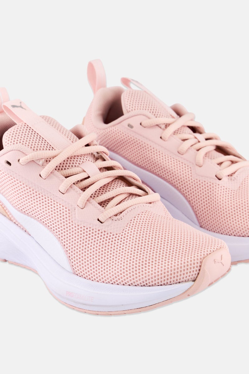 PUMA Kids Girl Fire Runner Profoam Lace Up Running Shoes, Light Pink - Image 2