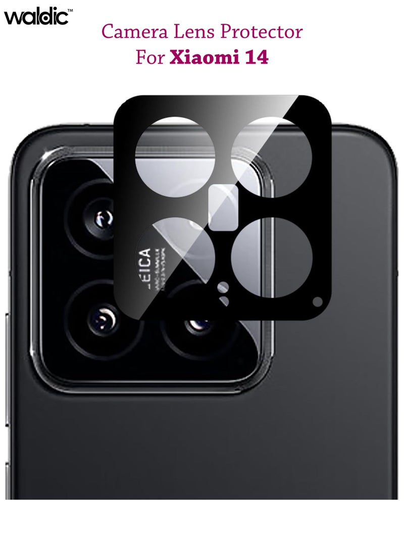 Waldic Xiaomi 14 Camera Lens Protector, Scratch-Resistant HD Clarity Ultra-Thin Lens Cover - Black  - Image 1