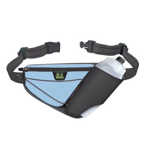 Amphipod ProfileLite 20 Bottle Pack Runners Waist Hydration Belt 5K10K Endurance Ultra Running Men Women CharcoalIce 20 oz - Image 1