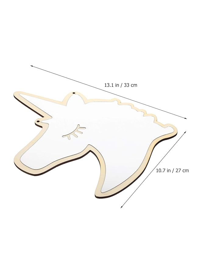 erorex Removable Unicorn Shaped Wall Mirror Acrylic Decorative Wall Mirror Home Vintage Decor Mirror Suitable For Home Living Room Bedroom Decorations - Image 2