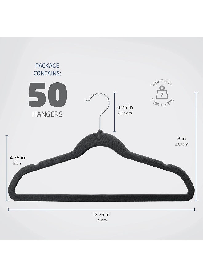 ZOBER Kids Velvet Hangers - 50 Pack - Image 2