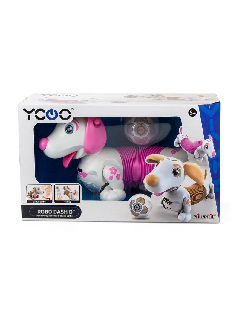 Ycoo Robo Dash Dog, Direct Control, Touch Sensor, Imaginative Play, 5 Years+, ‎40.31 x 14.61 x 19.2 cm - Pink - Image 3