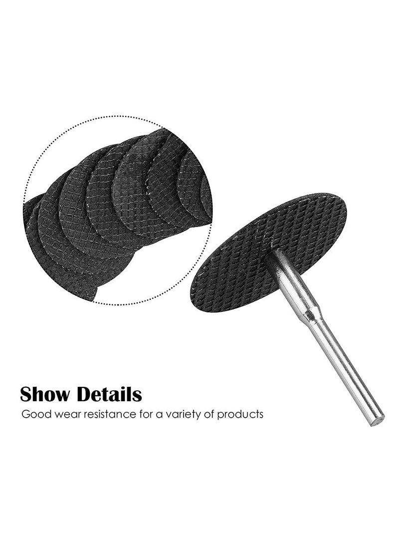 DIY Crafts DIY Crafts CTDIYHI33358 Fiberglass Tool Abrasive Cutting Disc Cut Off Wheel with 4 Mandrels Rotary Grey Black Abrasive  - Image 5
