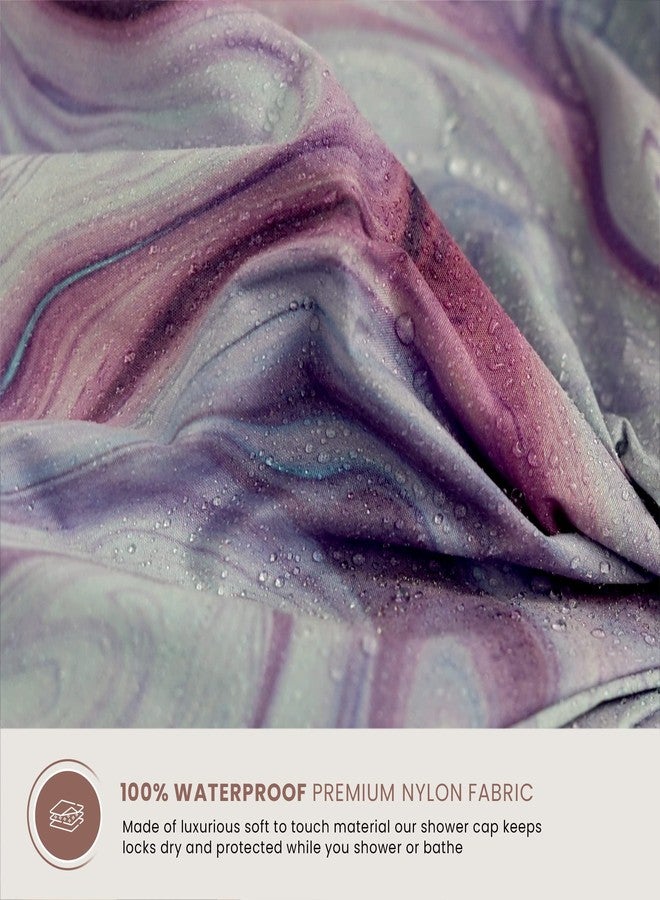 SMPL objects Reusable Shower Cap for Women Reusable Waterproof - Leakproof, Nonslip Hair Cap for Shower Flexiband - Soft, Breathable, Durable Mother’s Day Shower Caps by SMPL OBJECTS - Image 4