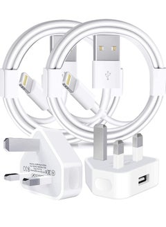 ELTRAZONE iPhone Charger Lightning Cable, [Apple MFi Certified] 2 Pack USB Plug Rapid Wall Charger Travel Plug & 2 Pack Lightning to USB Fast Charging Data Sync Transfer Cord with iPhone 13 112/11/XS/XR/X/8/7/i  - Image 2