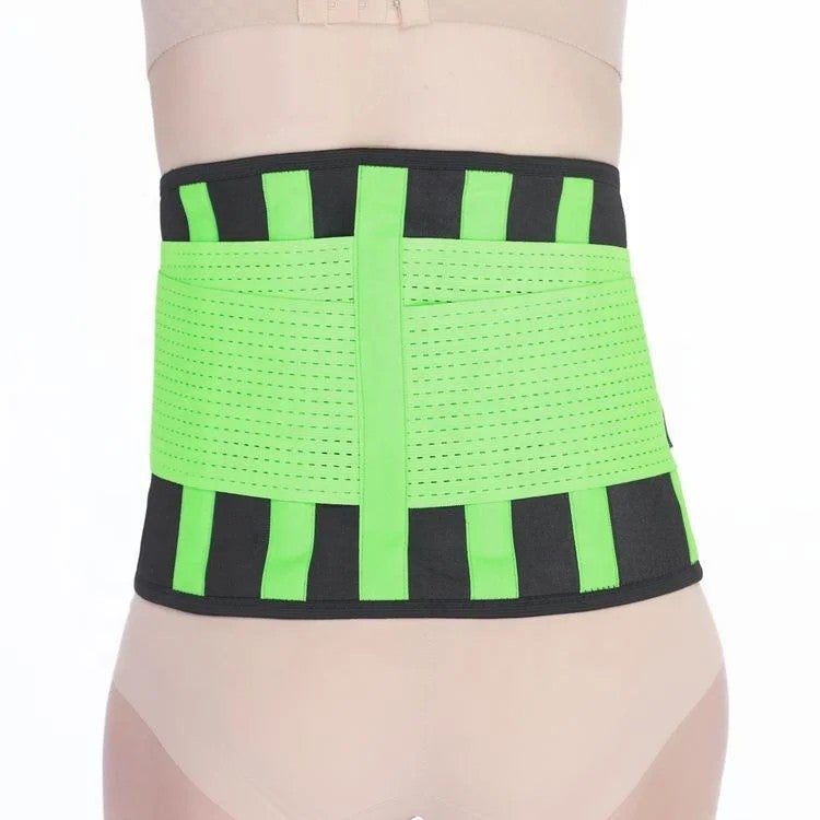 Bluejw Neoprene Nylon Lumbar Support Belt - Breathable Elastic Waist Trimmer for Sports, Medical Use, & Slimming - Image 1