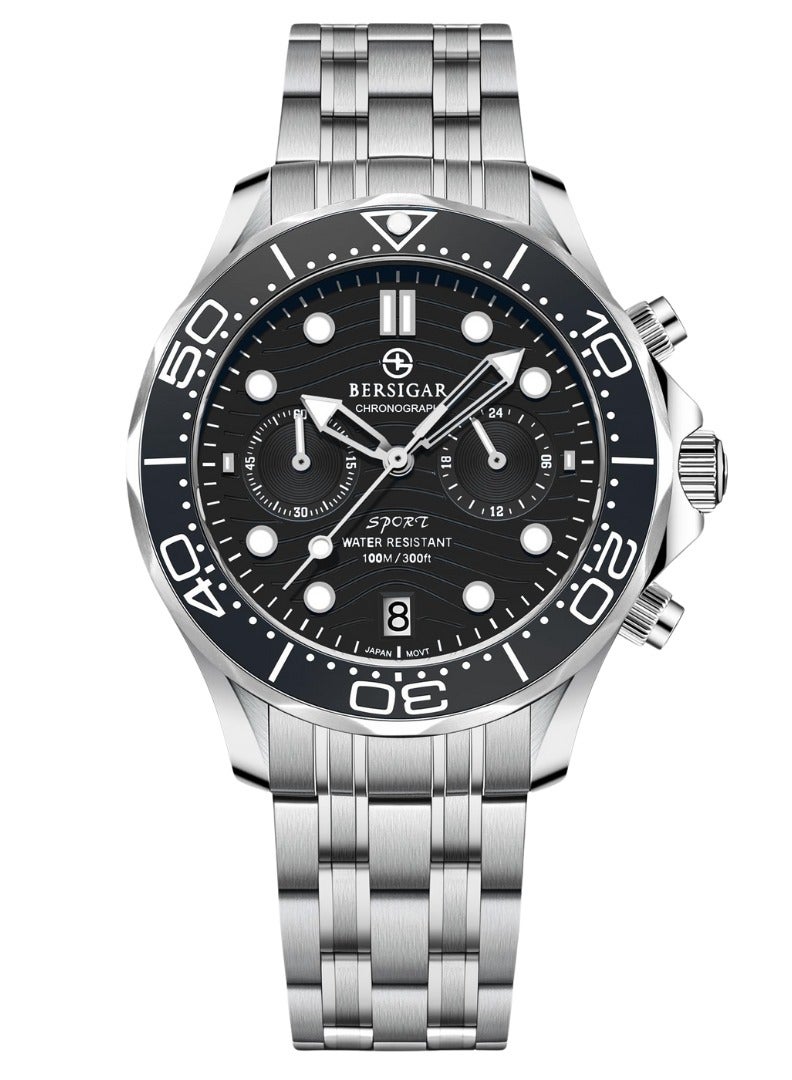 Bersigar BG-1713 Ocular Luxury Design Stainless Steel Water Resistant Watch - Image 1