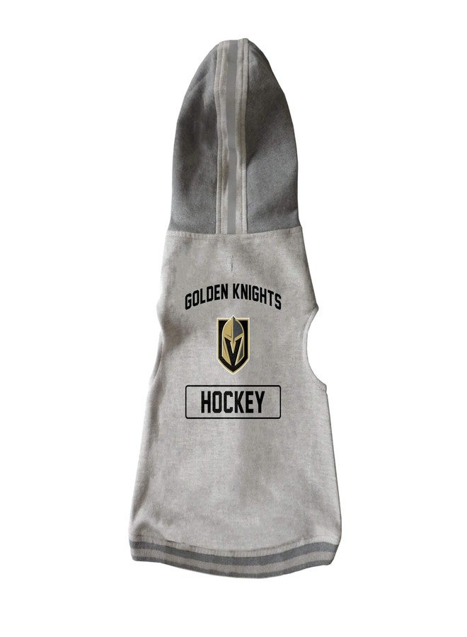 تيشيرت Littlearth NHL Vegas Golden Knights للحيوانات الأليفة بغطاء رأس، لون الفريق، صغير