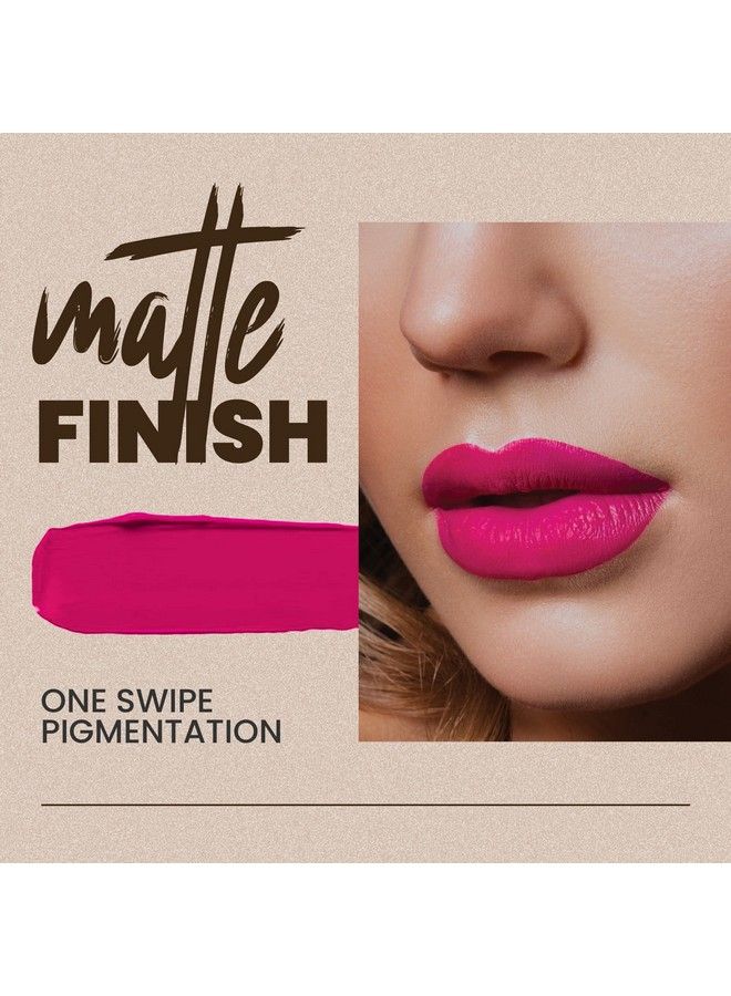 Mars أحمر شفاه غير لامع غير قابل للنقل ; يدوم 12 ساعة ; أحمر شفاه مقاوم للتلطخ ومقاوم للماء للنساء 3.5 جرام (22 نود يومي) - Image 4