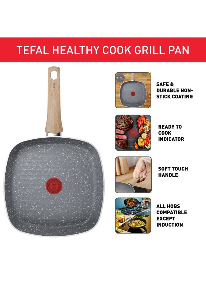 T-Fal Healthy Cook Grill with Non-Stick 26 cm B7014082 - Image 4