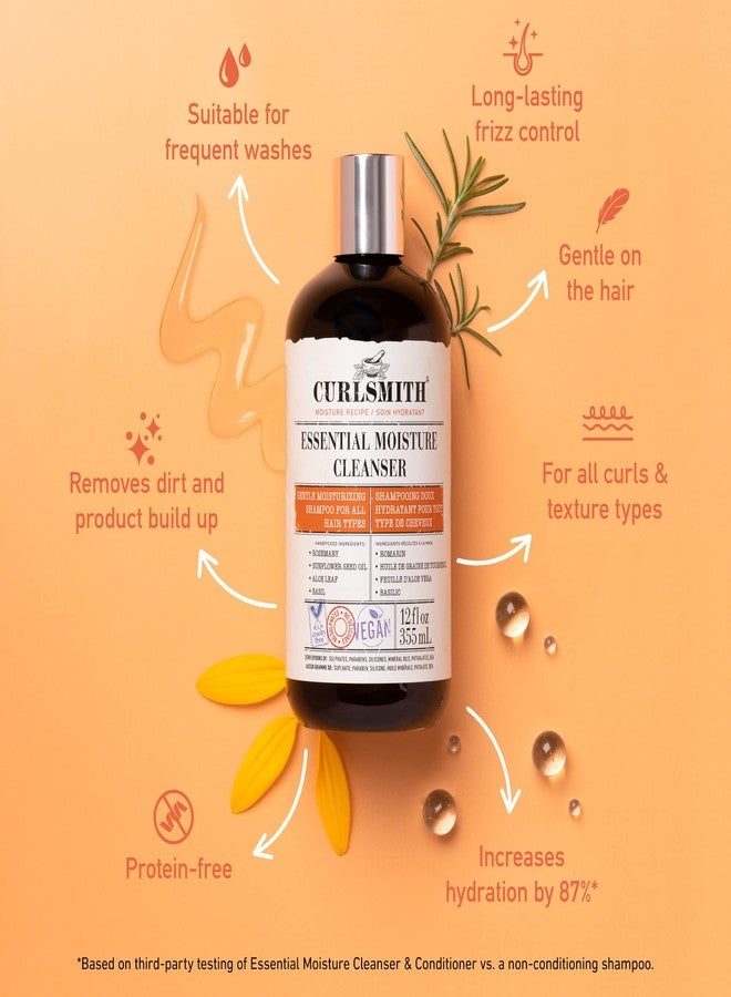 كيرلسميث - منظف مرطب أساسي، شامبو مغذي لطيف للشعر المموج والمجعد والملفوف، نباتي (88 مل/2 أونصة) حجم تجريبي أو للسفر - Image 2