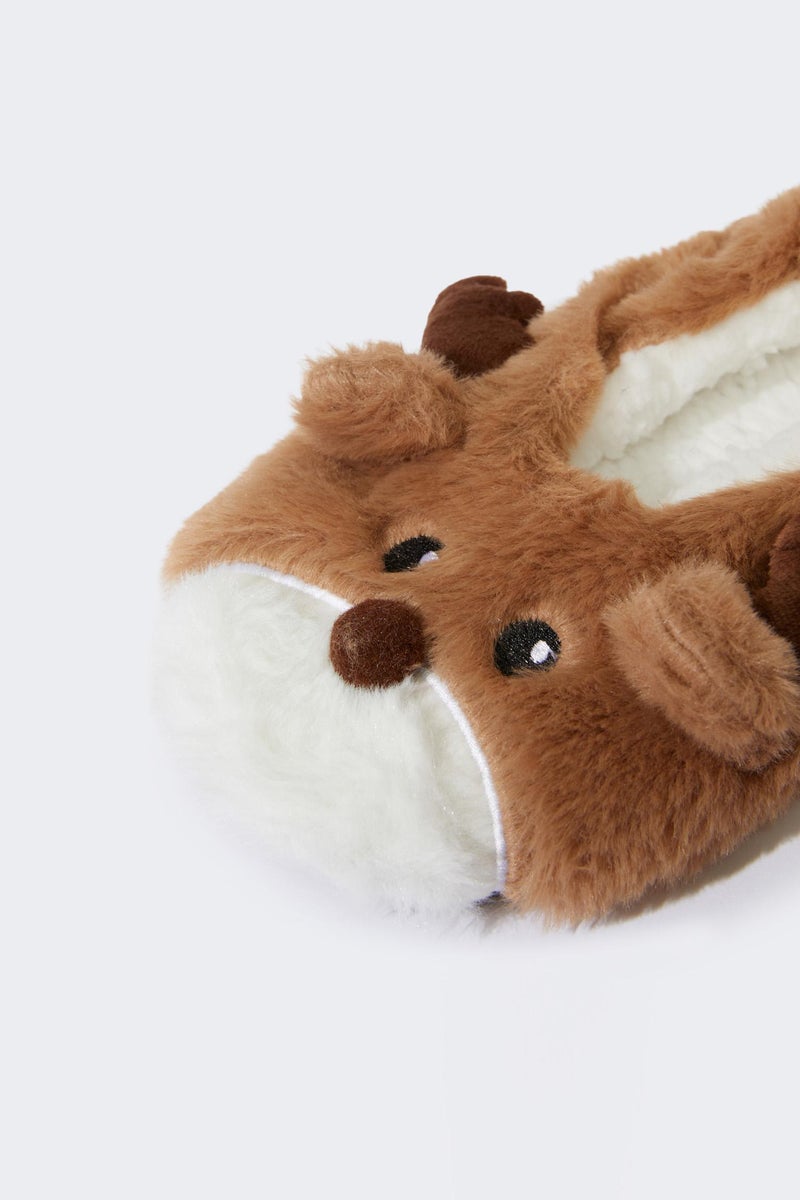 DeFacto Brown Woman Woman Flat Sole Home Slippers Casual - Image 5