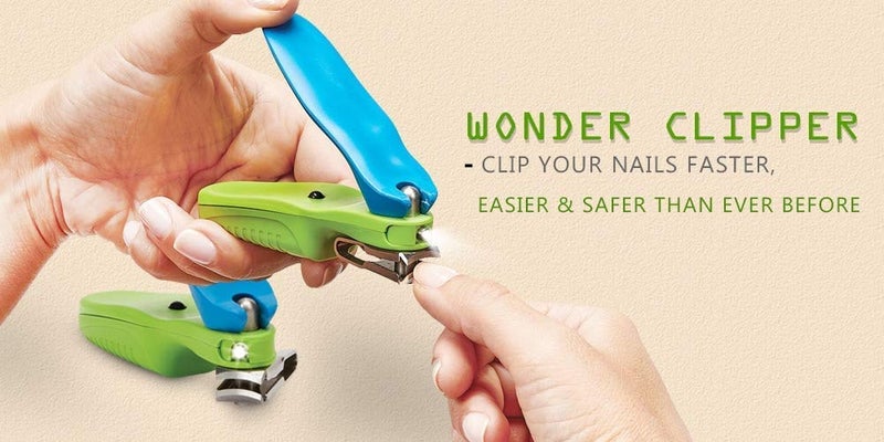 Whitecloud TRANSFORMING HOMES Nail Wonder Clipper For Both Left Handed and Right Handed People With Swivel Head and LED Light 712112 - Image 2