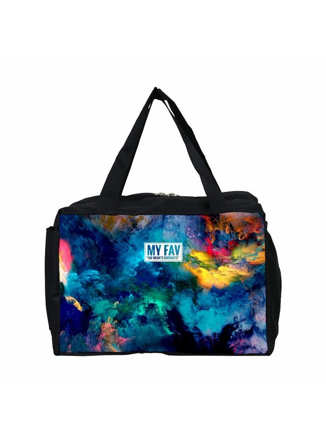 Myfav MY FAV Colorful Insulated Lunch Bag | Lunch Bag for Office Women, Picnic | Leakproof and Water Resistance | Never Fade Digital Print | Pack of 1 - Image 2