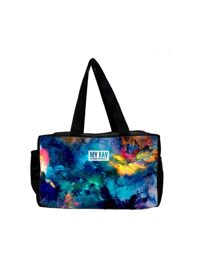 Myfav MY FAV Colorful Insulated Lunch Bag | Lunch Bag for Office Women, Picnic | Leakproof and Water Resistance | Never Fade Digital Print | Pack of 1 - Image 1