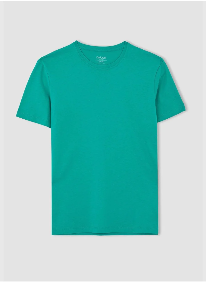 DeFacto Man Slim Fit Crew Neck Short Sleeve T-Shirt