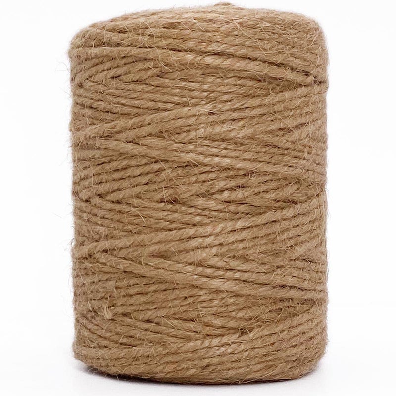 Leecogo 3mm Jute Twine 328 Feet Heavy Duty and Durable Brown Twine for Crafting Gardening and DIY Projects