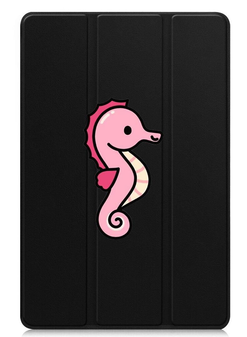 Theodor Protective Flip Case For Apple iPad mini 7th Generation (A17 Pro 2024 / Mini 6 2021 6th Generation) With Trifold Stand Auto Wake Sleep Shockproof Cover Seahorse - Image 1