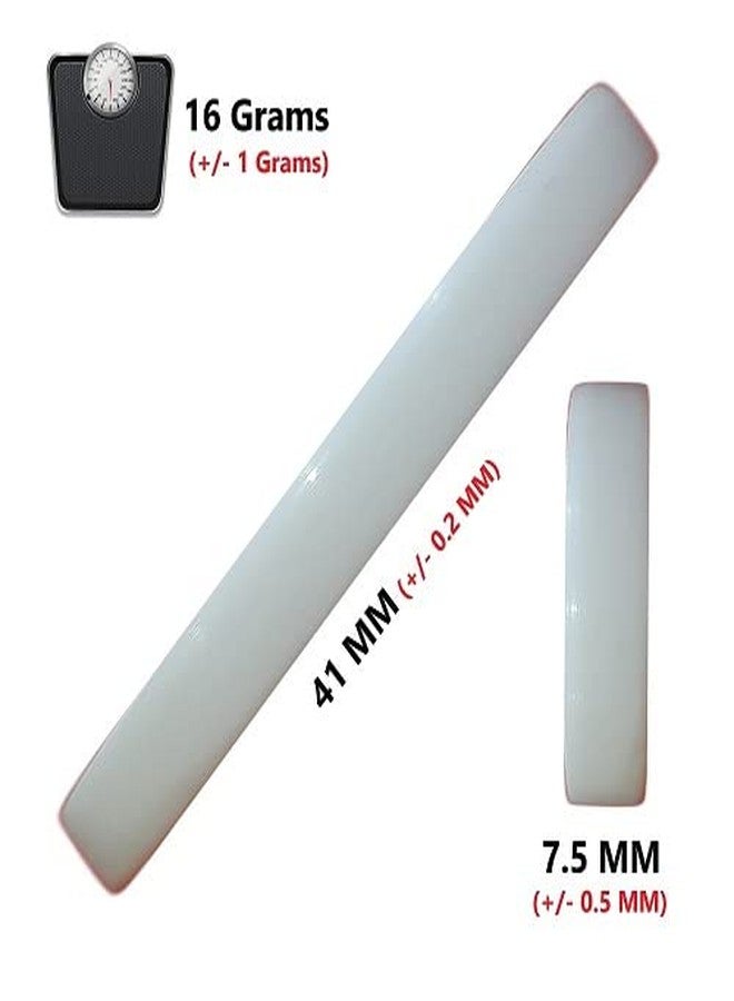 NHD Professional Carrom Striker 910 Ivory, Made of Number 1 Belgian Billiard Ball, Pool Ball Striker, Tournament Striker, Approved Striker, Dimensions 41mm X 8mm, Weight 15 Grams (Red Print) - Image 4