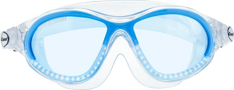 Cressi Mini Cobra Premium Swim Goggles for Kids - Clear/Blue - Image 3