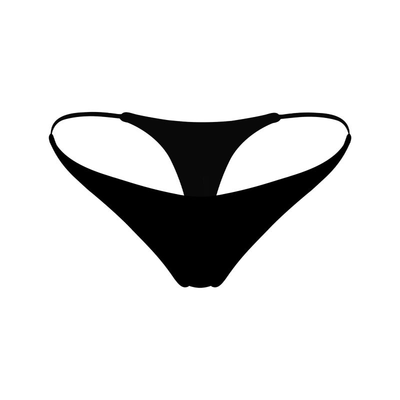ETAOLINE Women's Thong Bikini Cheeky Bottom Solid G String Panties - Image 4