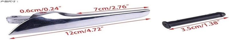 QASULER ABS Chrome Left Interior Door Handle Bezel - Image 2