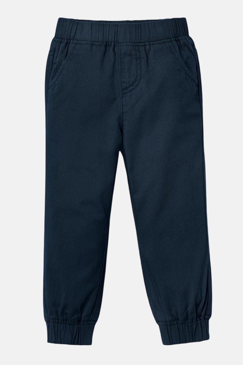 Tchibo Kids Girl Solid Pull On Pants, Navy Blue - Image 2