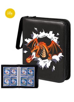 Filly Filly Card Holder Binder Carrying Case for Pokemon Cards Portable Trading Cards Holder Collector Album holder holds 400 Cards with 50 Removable Sheets and 4 Pockets  - Image 1
