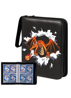 Filly Filly Card Holder Binder Carrying Case for Pokemon Cards Portable Trading Cards Holder Collector Album holder holds 400 Cards with 50 Removable Sheets and 4 Pockets  - Image 2