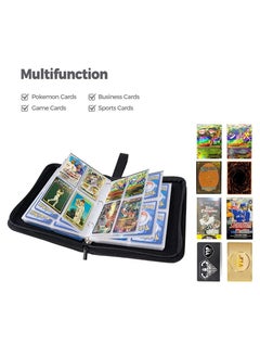 Filly Filly Card Holder Binder Carrying Case for Pokemon Cards Portable Trading Cards Holder Collector Album holder holds 400 Cards with 50 Removable Sheets and 4 Pockets  - Image 4