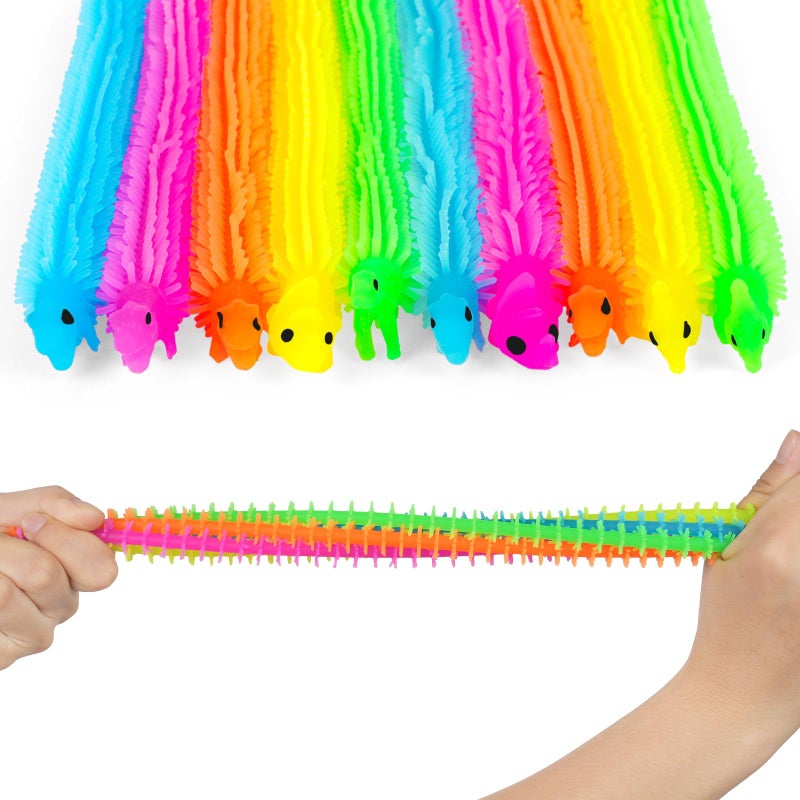 Ainiv Dinosaur Stretchy String Toy, Pack of 10 Stress Relief Toy, Squeeze, Stretchy Strings, Sensory Fidget Toy for Children and Adults with Autism and ADHD Therapy - Image 1