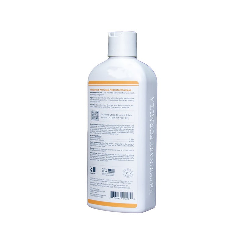 Veterinary Formula Antiseptic and Antifungal Medicated Shampoo 16oz Cats & Dogs - Image 3