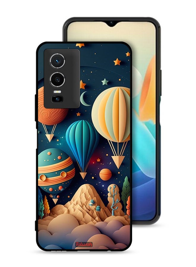 Tolwak Vivo Y76 5G Protective Case Cover Perrashut Art - Image 1