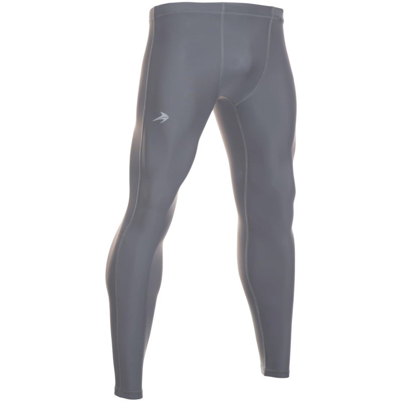 CompressionZ Men's Compression Performance Pants for Workout, Sports | Base Layer Running Tights Leggings (Gray, Medium)