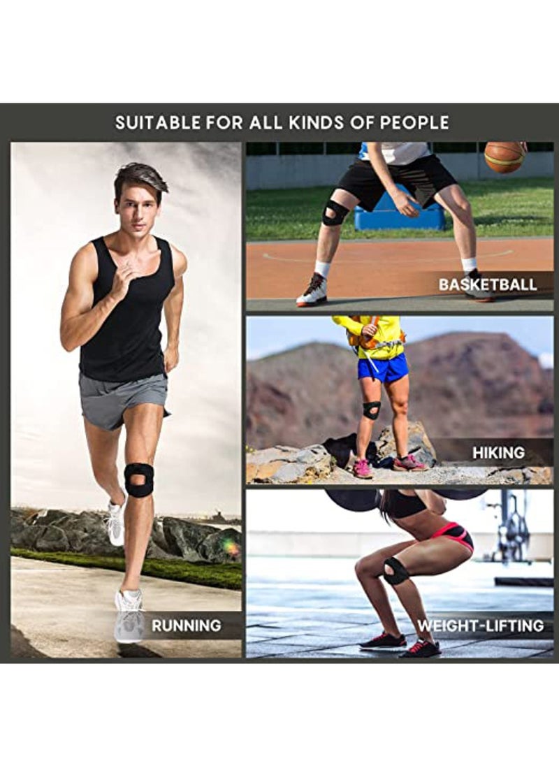 Generic 1 Pcs Adjustable Knee Brace Pads Support Knee Supporter for Men & Women Pain Prevention & Relief ,Patella Stabilizer Sports Silicone Patellar Strap for Running Riding Football Hiking( s/m)  - Image 5