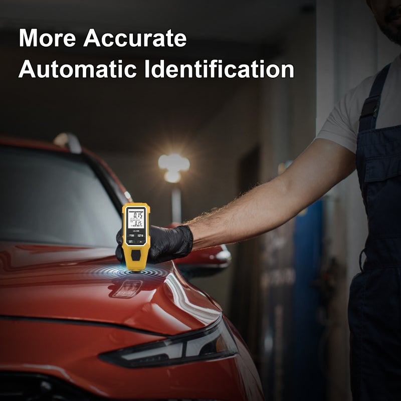 Car Paint Coating Thickness Gauge Meter, 0-2000µm, Fe & NFe Probe for Electroplate & Metal Coating Measurement - Image 2