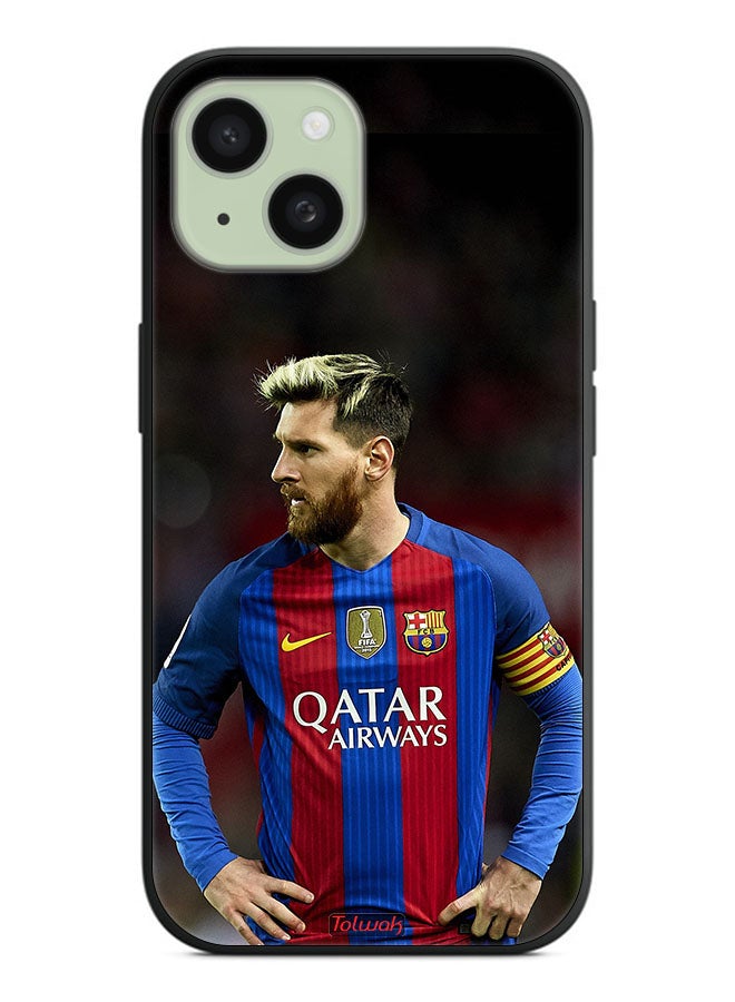 Tolwak Apple iPhone 15 Protective Case Cover Messi Barcelona - Image 2