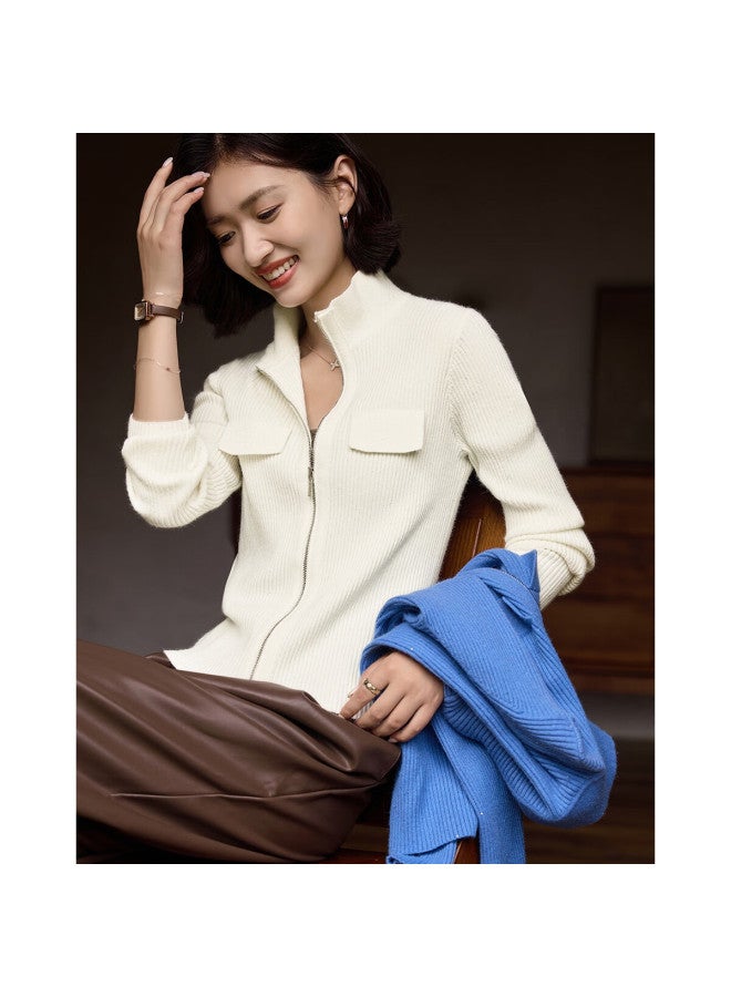 dme Demana "sparkling Charming" Autumn Lapel Sequin Fine Glitter Sweater With Decorative Flap Arctic Velvet Knitwear For Women - Image 2