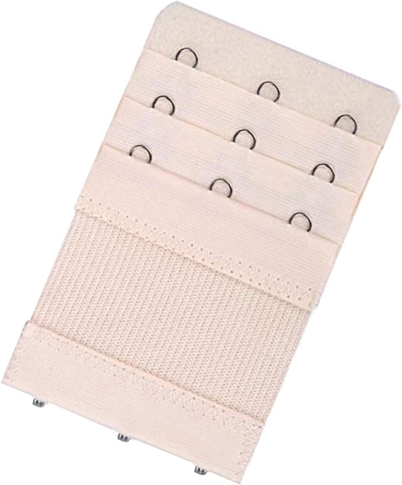 KTOBTEL Bra Extender 3 Hooks 3 Rows Elastic Bra Band Hook Strap Extensions for Women, Pack of 4 - Image 5