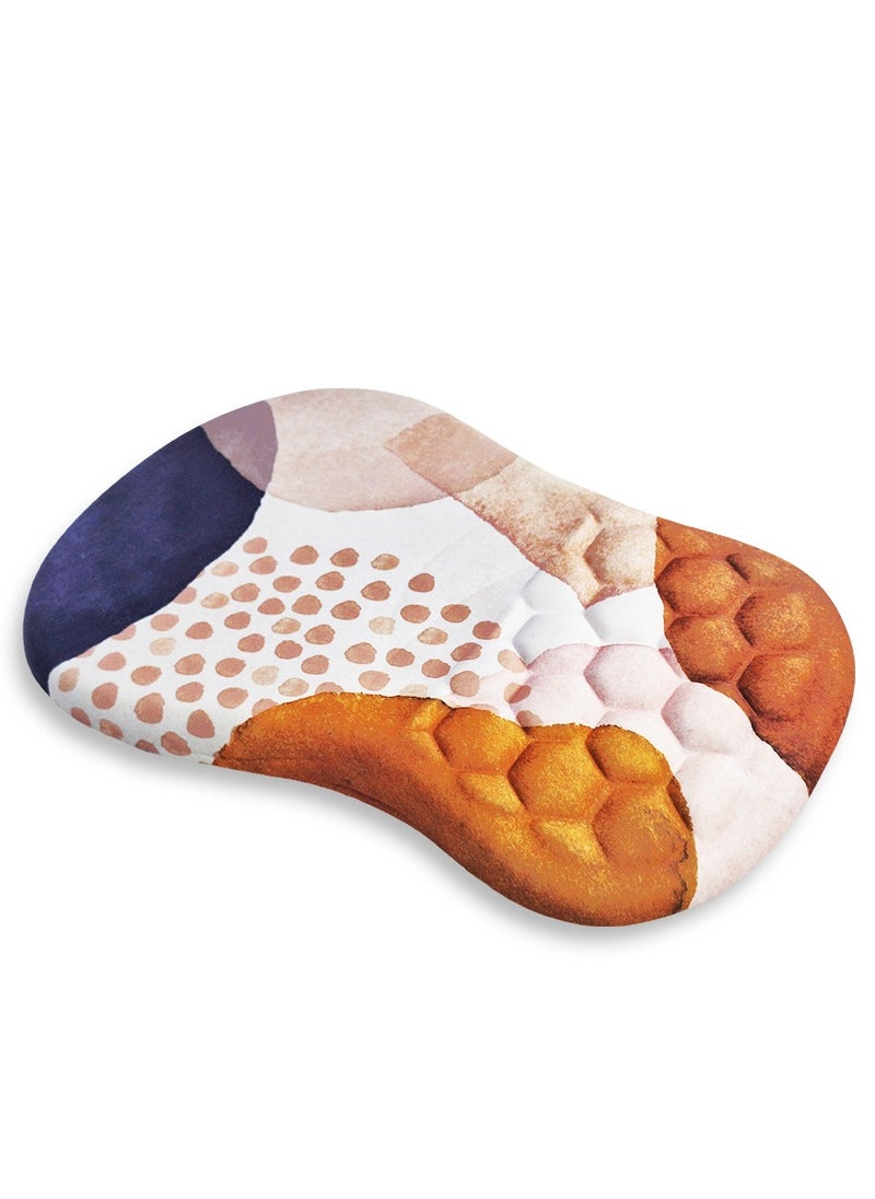Generic - Mini Hand Mouse Pad With Gel Wrist Support Band , Cute Design HD Print Pattern Desk Mat, Extended Mouse Pad and Keyboard Mouse Pads, Waterproof Fabric Surface Mouse Pads for Office, Anti-Slip Rubber Base - Image 1