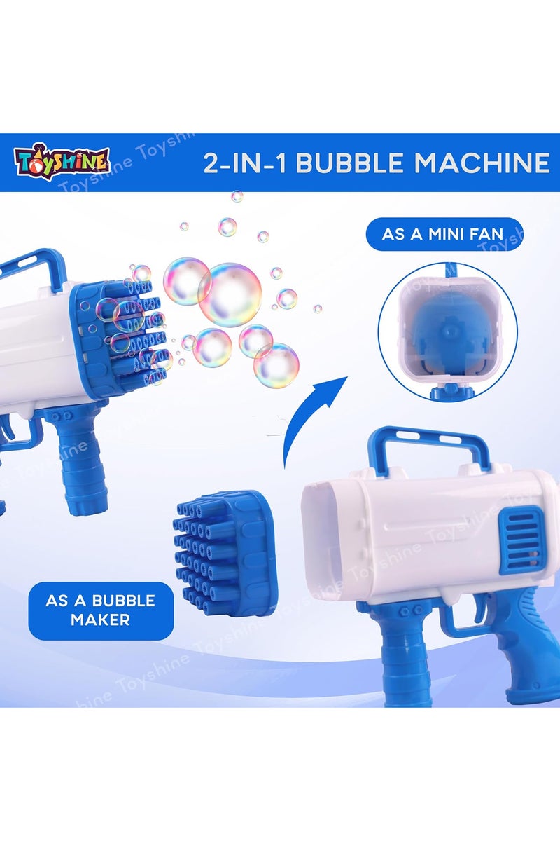 Bubble Gun - 32 Hole Bubble Gun - Bazooka Bubble Machine - Kids Bubble Gun for Indoor or Outdoor Use, Parties, Halloween, Easter, New Year, Birthdays, Christmas Gifts - Image 4