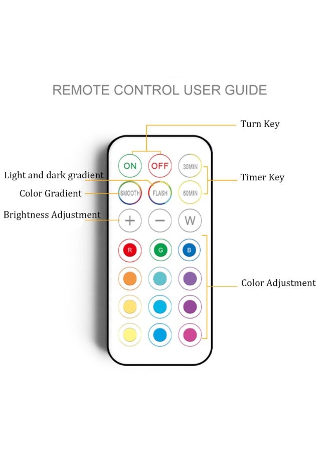 Wireless LED Indoor Spotlight - Battery-powered decorative light with remote control, adjustable angles, multiple colors, rod-shaped spotlight for wall art display, battery-powered indoor tree light, LED spotlight for plants and artwork, 2 pieces - (white) - Image 4