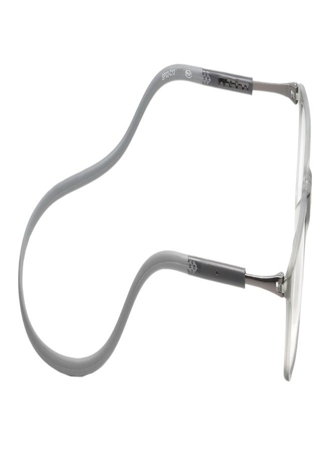 Calabria SP02 Snap Magnetic Reading Glasses +2.75 Crystal Grey Front Connect Adjustable Temples Around Neck Hanging Readers - Image 3