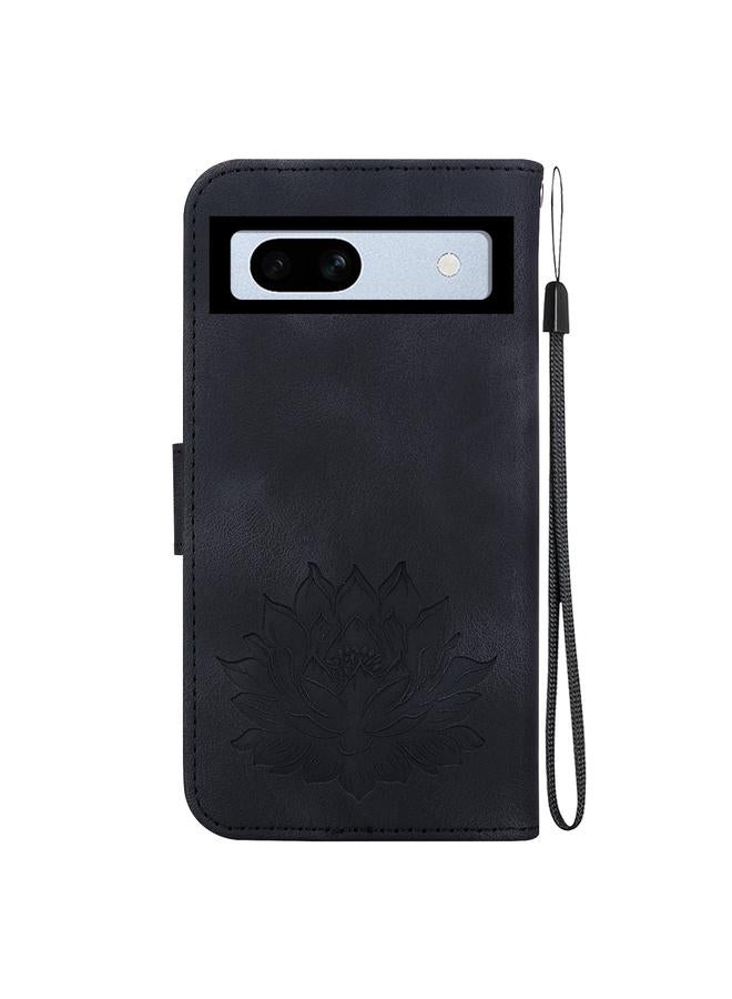 Zaboon Case For Google Pixel 7a Lotus Embossed Leather Phone Case  - Image 3