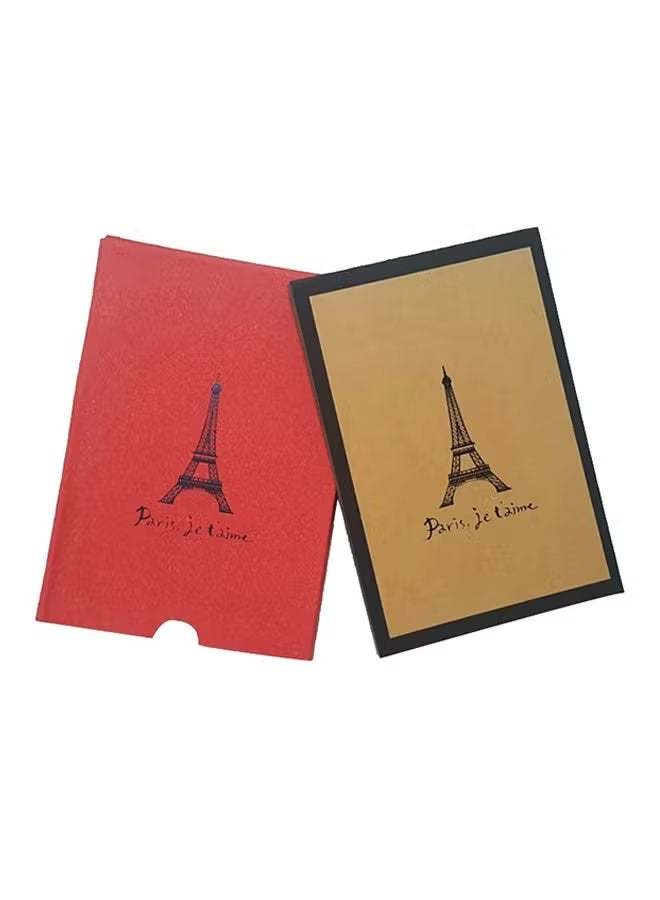 Paris Eiffel Tower Creative Self-adhesive Photo A5 Album Red - Image 1